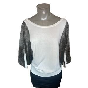 M.O.L. KNITS (Anthropologie) Silk Cashmere Dolman Top Whimsy Y2K